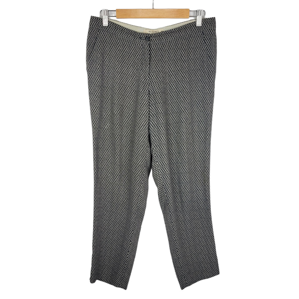Etro Patterned Italian Made Trouser Pants 42